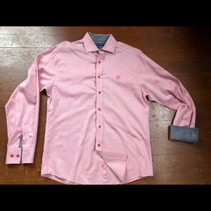 Vince Camuto Mens Dress Shirt Flip Cuff Size M